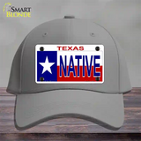 Native Texas Novelty License Plate Hat Cotton / Gray