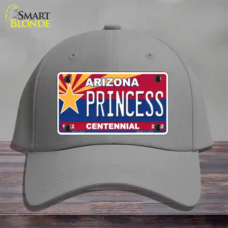 Arizona Centennial Princess Novelty License Plate Hat Cotton / Gray