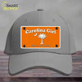 Carolina Girl Orange Novelty License Plate Hat Cotton / Gray