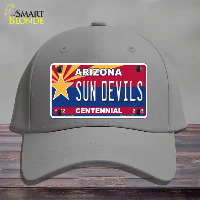 Arizona Centennial Sun Devils Novelty License Plate Hat Cotton / Gray