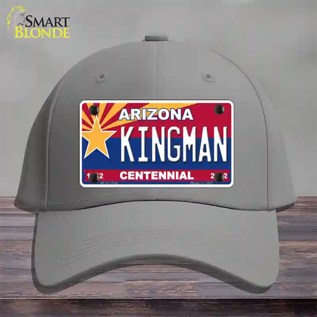 Arizona Centennial Kingman Novelty License Plate Hat Cotton / Gray