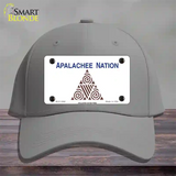 Apalachee Nation Flag Novelty License Plate Hat Cotton / Gray