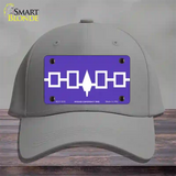 Iroquois Confederacy Flag Novelty License Plate Hat Cotton / Gray