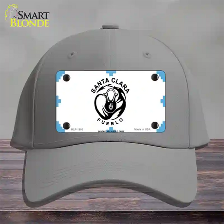 Santa Clara Pueblo Flag Novelty License Plate Hat Cotton / Gray