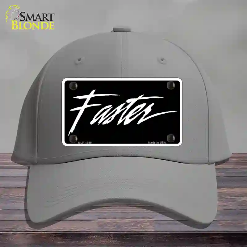 Faster Novelty License Plate Hat Cotton / Gray