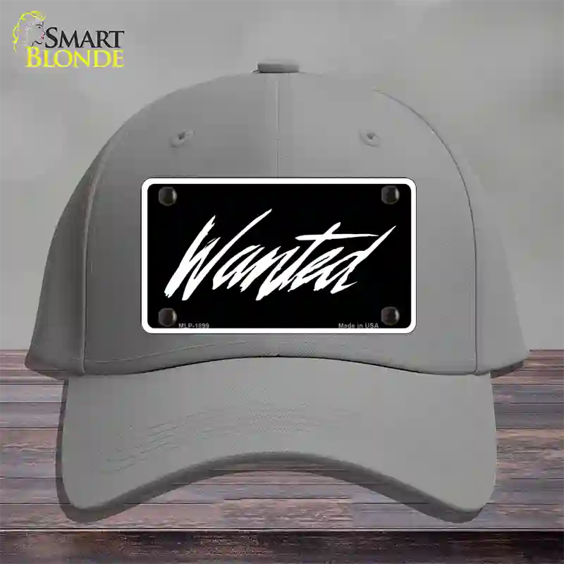 Wanted Novelty License Plate Hat Cotton / Gray