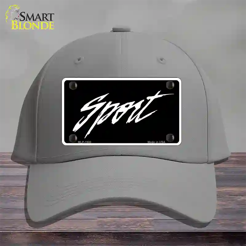 Sport Novelty License Plate Hat Cotton / Gray