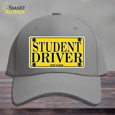 Student Driver Novelty License Plate Hat Cotton / Gray