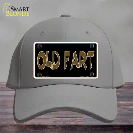 Old Fart Novelty License Plate Hat Cotton / Gray