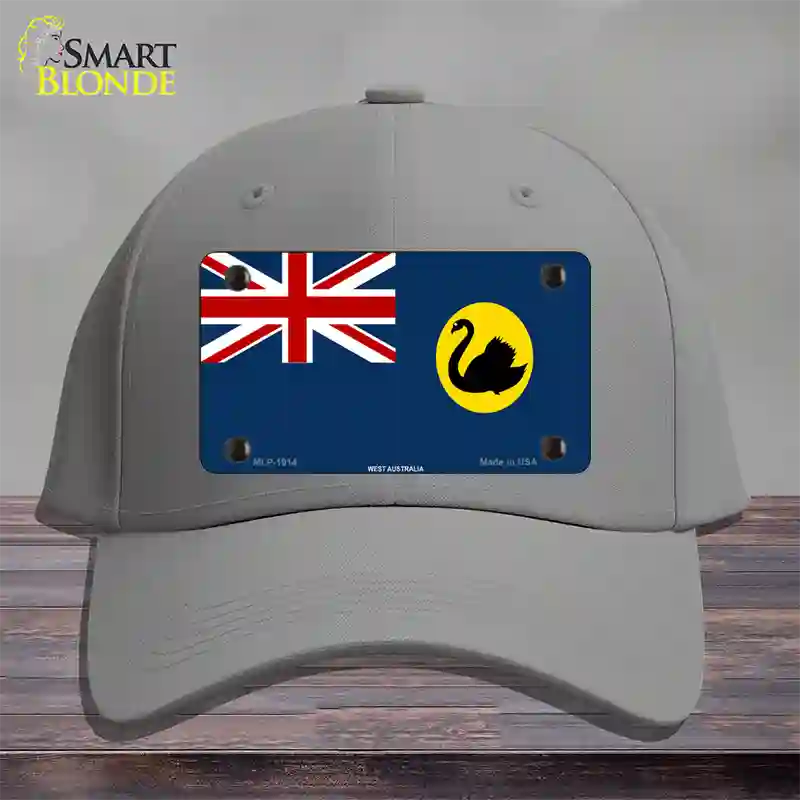 West Australia Flag Novelty License Plate Hat Cotton / Gray