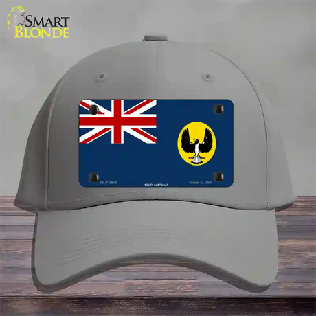 South Australia Flag Novelty License Plate Hat Cotton / Gray