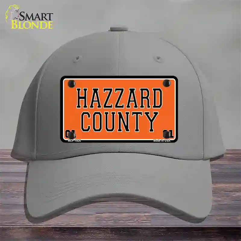 Hazard County Novelty License Plate Hat Cotton / Gray