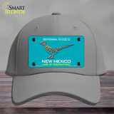 Road Runner Teal New Mexico Novelty License Plate Hat Cotton / Gray