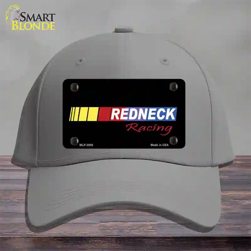 Redneck Racing Novelty License Plate Hat Cotton / Gray