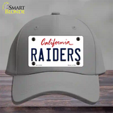 Raiders California State Novelty License Plate Hat Cotton / Gray