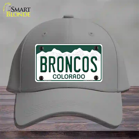 Broncos Colorado State Novelty License Plate Hat Cotton / Gray