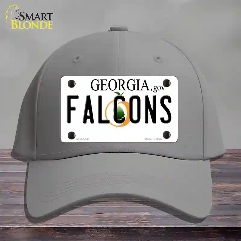 Falcons Georgia State Novelty License Plate Hat Cotton / Gray