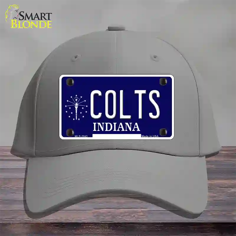 Colts Indiana State Novelty License Plate Hat Cotton / Gray