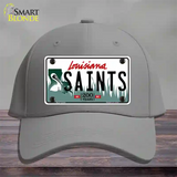 Saints Louisiana State Novelty License Plate Hat Cotton / Gray