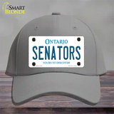 Senators Ontario Canada Province Novelty License Plate Hat Cotton / Gray