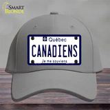 Canadiens Quebec Canada Province Novelty License Plate Hat Cotton / Gray