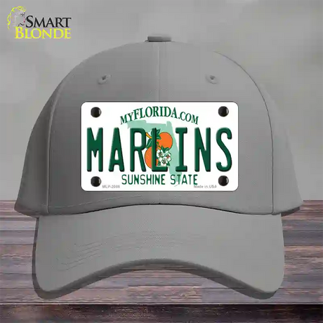 Marlins Florida State Novelty License Plate Hat Cotton / Gray