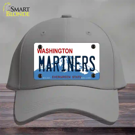 Mariners Washington State Novelty License Plate Hat Cotton / Gray