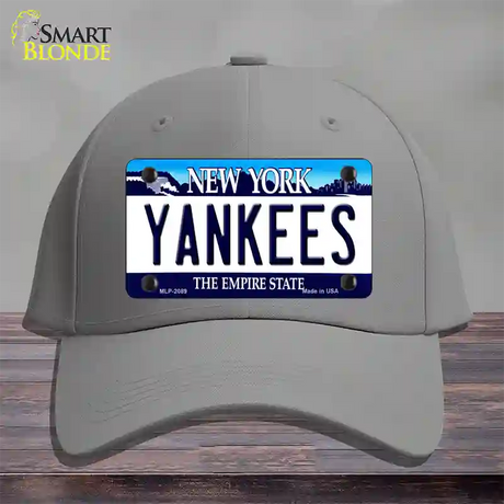 Yankees New York State Novelty License Plate Hat Cotton / Gray