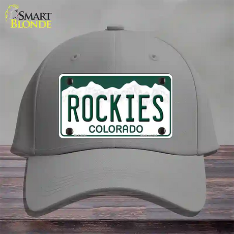 Rockies Colorado State Novelty License Plate Hat Cotton / Gray