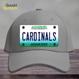 Cardinals Missouri State Novelty License Plate Hat Cotton / Gray