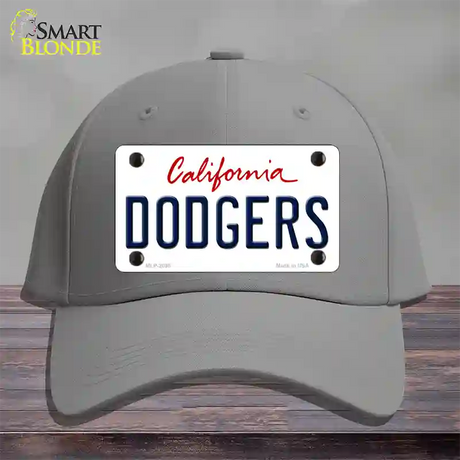 Dodgers California State Novelty License Plate Hat Cotton / Gray