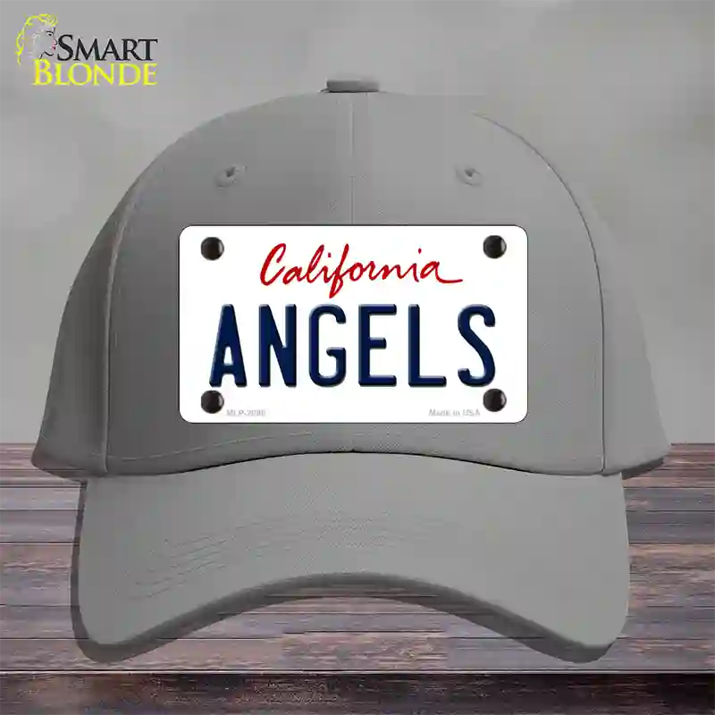 Angels California State Novelty License Plate Hat Cotton / Gray