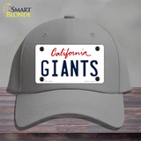 Giants California State Novelty License Plate Hat Cotton / Gray