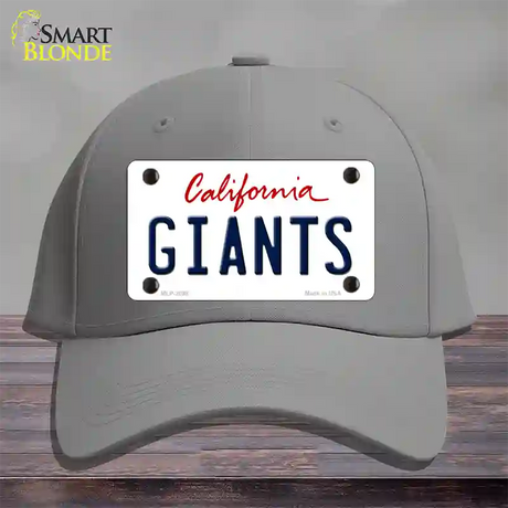 Giants California State Novelty License Plate Hat Cotton / Gray