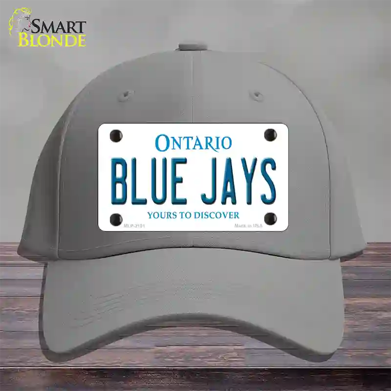 Blue Jays Toronto Canada Province Novelty License Plate Hat Cotton / Gray