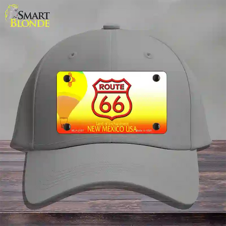 Route 66 Shield New Mexico Novelty License Plate Hat Cotton / Gray