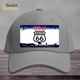 Route 66 Shield Texas Novelty License Plate Hat Cotton / Gray