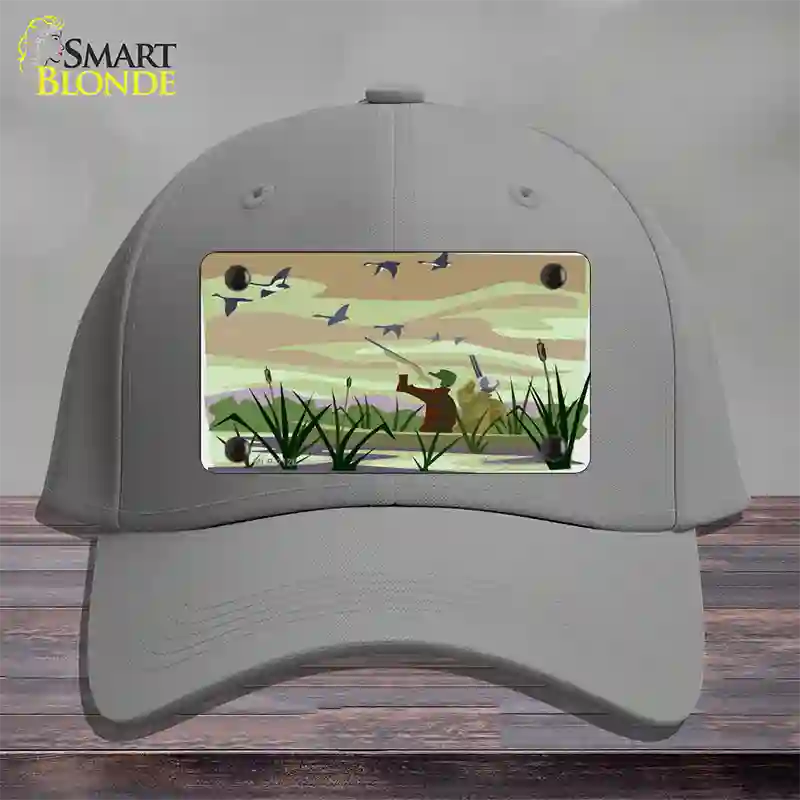 Duck Hunting Camouflage Novelty License Plate Hat Cotton / Gray