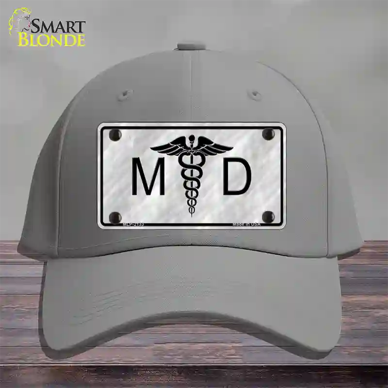 MD Novelty License Plate Hat Cotton / Gray