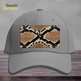 Snake Skin Novelty License Plate Hat Cotton / Gray