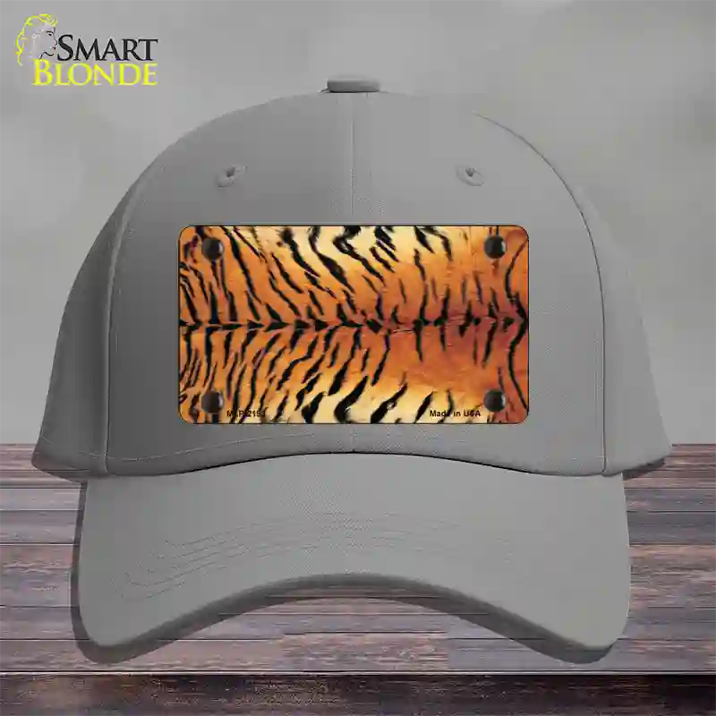 Tiger Pattern Novelty License Plate Hat Cotton / Gray