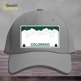 Colorado Green State Blank Novelty License Plate Hat Cotton / Gray