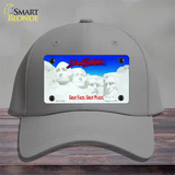 South Dakota State Blank Novelty License Plate Hat Cotton / Gray