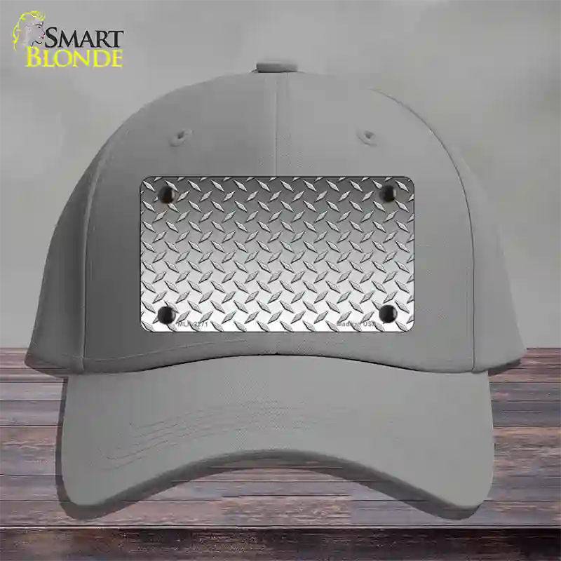 Diamond Silver Novelty License Plate Hat Cotton / Gray