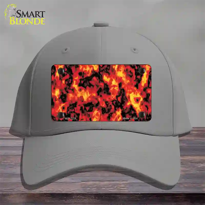 Fire Explosion Novelty License Plate Hat Cotton / Gray