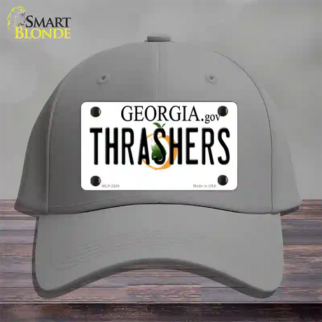 Thrashers Georgia State Novelty License Plate Hat Cotton / Gray