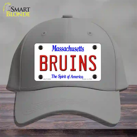 Bruins Massachusetts State Novelty License Plate Hat Cotton / Gray