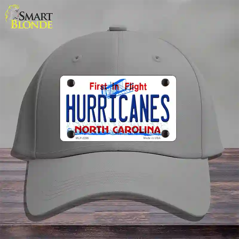 Hurricanes North Carolina State Novelty License Plate Hat Cotton / Gray