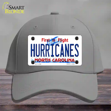 Hurricanes North Carolina State Novelty License Plate Hat Cotton / Gray