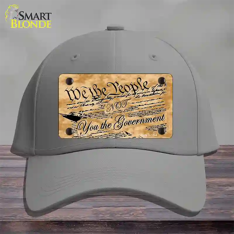 We The People Novelty License Plate Hat Cotton / Gray